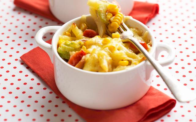 Penne met maïs en tonijn