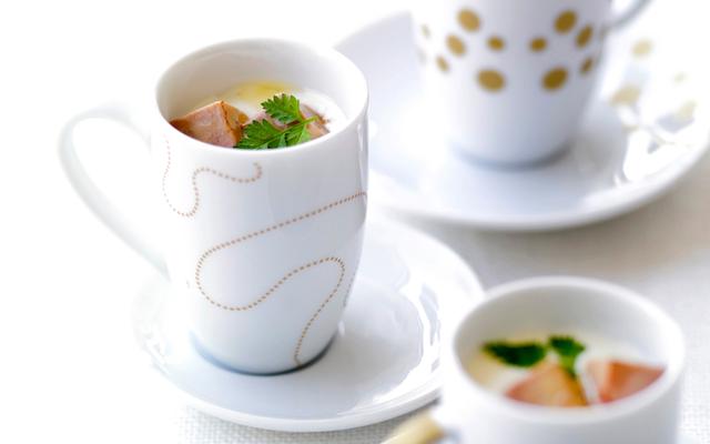 Aardperencrème met foie gras