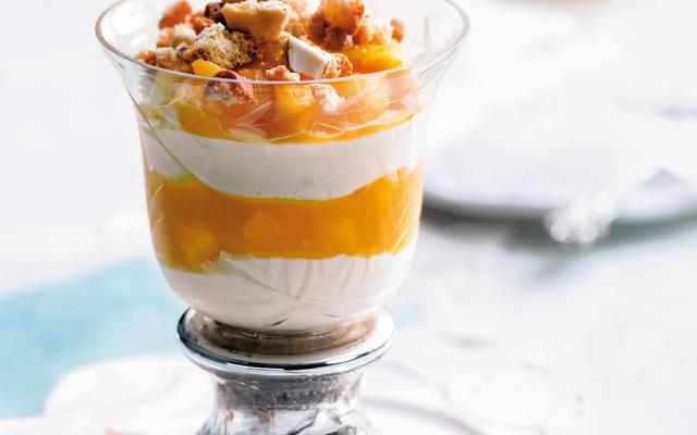 Trifle met mango en mascarpone-crème