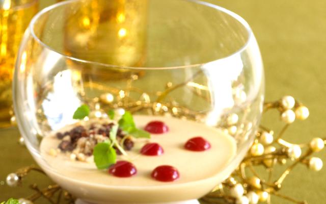 Crème van ceylonthee met likeur