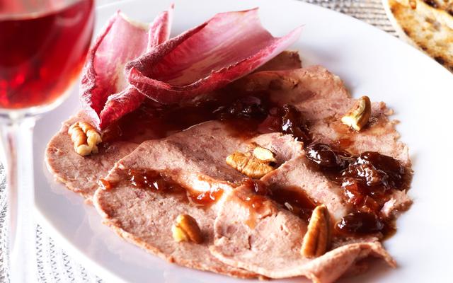 Wildpaté met warme Luikse siroop