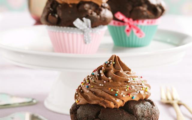 Cupcakes met chocoladecrème