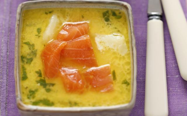 Aardappelsoep met zalm