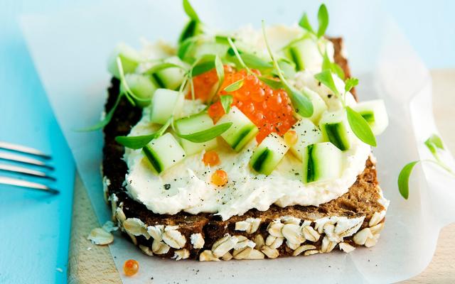 Broodje met forelcrème