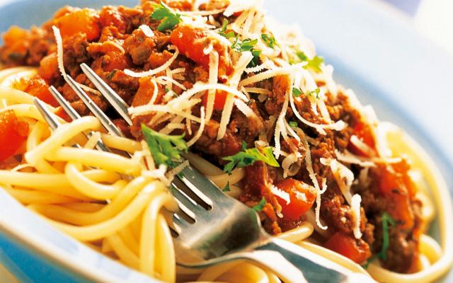 Spaghetti met gehaktsaus