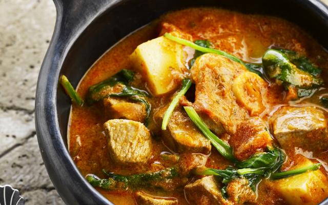 Rode curry met kalfsvlees