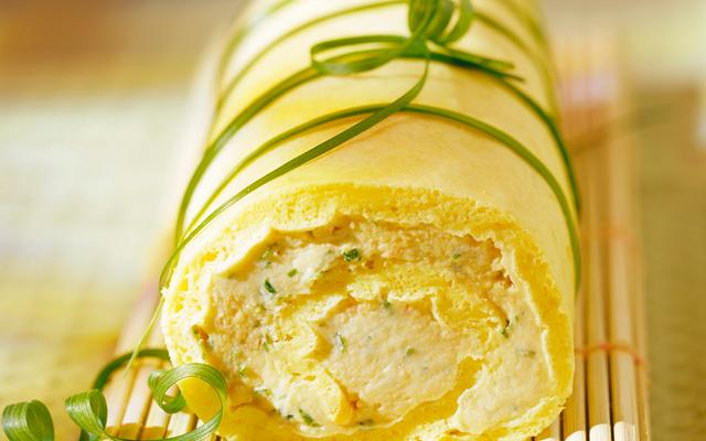 Biscuitrol met kaascrème
