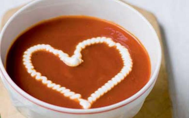 Tomatensoep met liefde gemaakt