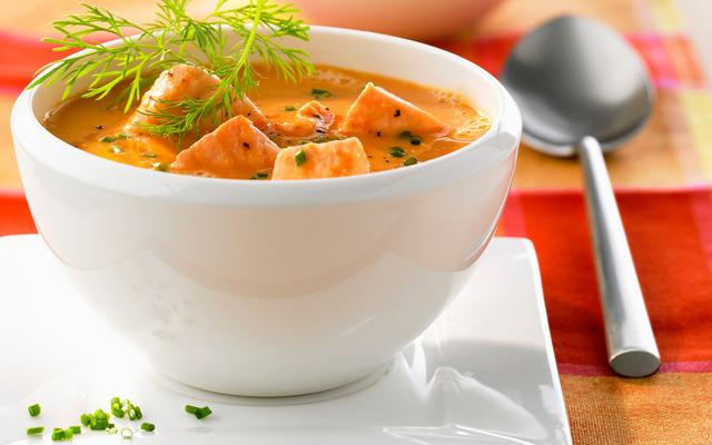 Velouté met zalm