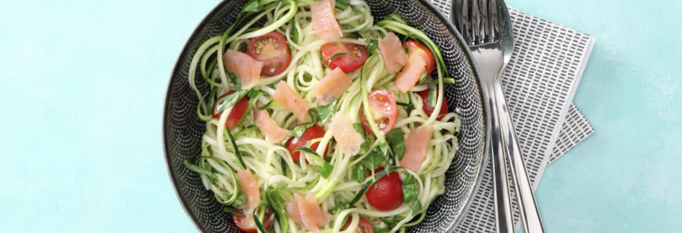 Spaghettis de légumes et saumon croustillant - Cuisine et Recettes -  Recette - Femmes d'Aujourd'hui Délices