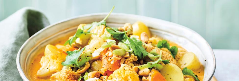 Curry de poulet et chou-fleur