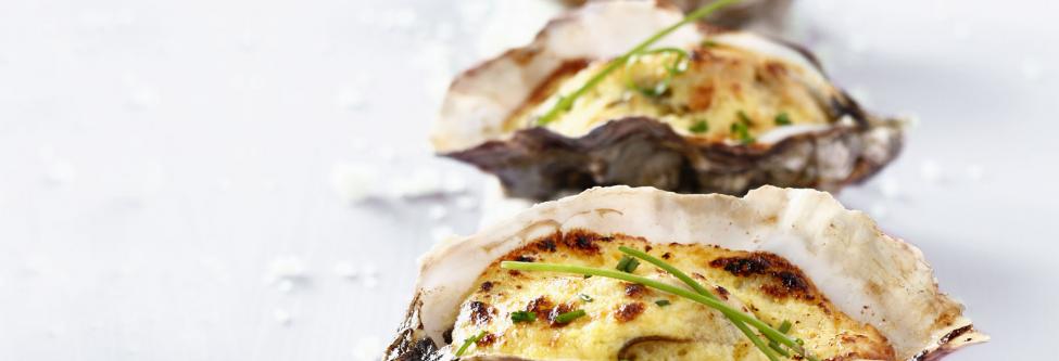 volgorde tafel streep Gegratineerde oesters met champagne - Libelle Lekker