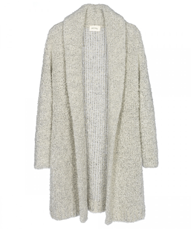 Grofgebreide lange cardigan