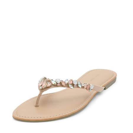 badslippers met steentjes