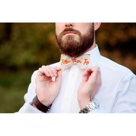 Nœud papillon imprimé, 26 €.