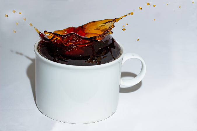 Shakerato = 1 shot espresso, geshaket met ijsblokjes en suiker