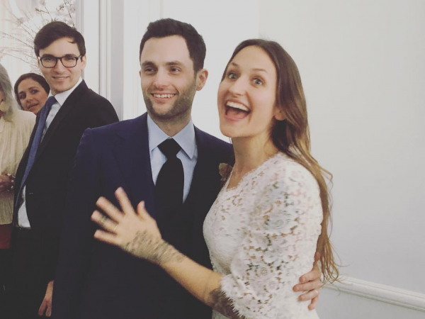 Penn Badgley (31) en Domino Kirke (35)