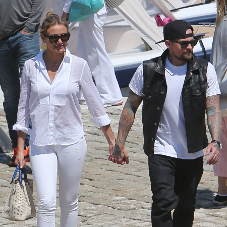 Cameron Diaz (45) en Benji Madden (38)