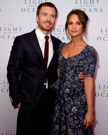 Michael Fassbender (40) en Alicia Vikander (29)