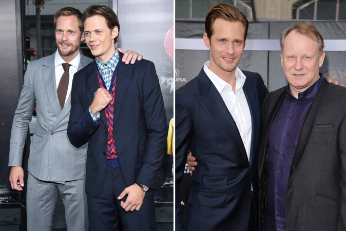Alexander en Bill Skarsgård zijn de zonen van Stellan Skarsgård