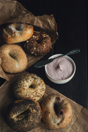 Bagel van Griekse yoghurt