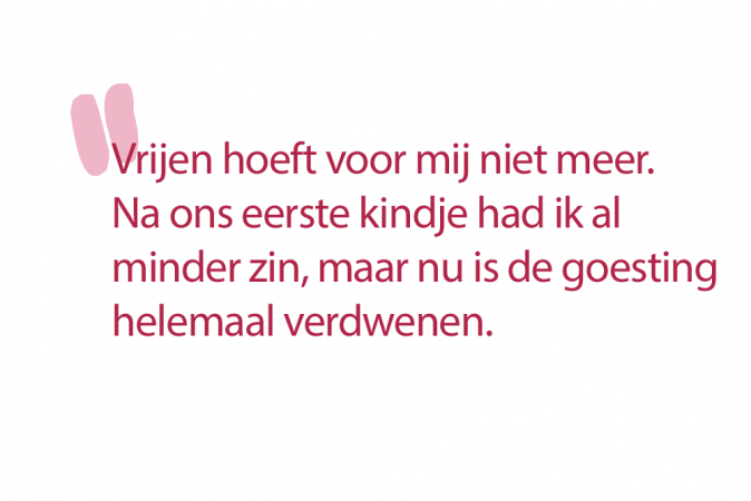 Kristel (32): ‘Af en toe laat ik mijn vriend gewoon doen. Ook al heb ik geen zin, ik voel dat hij wél nood heeft aan seks.’