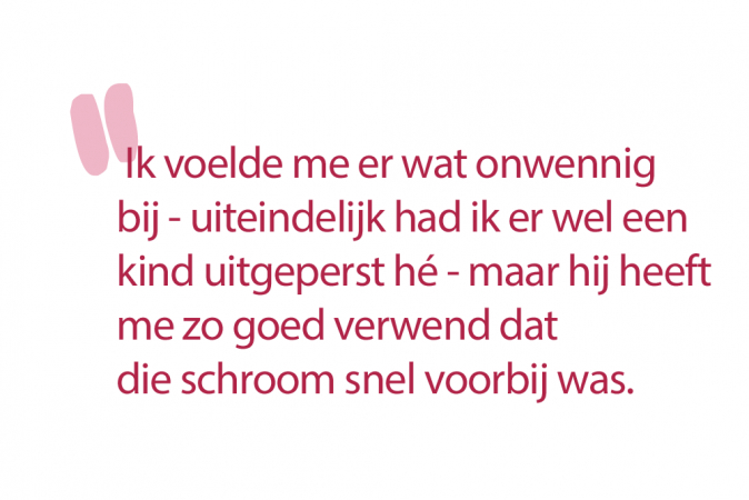 Sofie (30): ‘Mijn vriend maakte er een evenement van, exact zes weken na de bevalling, en getimed tussen de voedingen.’