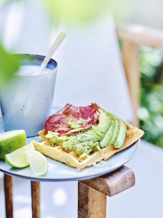 Ontbijttrend: hartige wafels