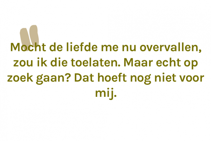 Cleo bleef op haar 31ste 1,5 jaar single na een relatie van 6 jaar