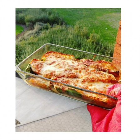 1. Courgettelasagne met zoete aardappel