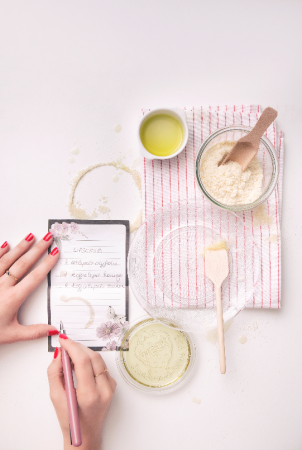 Lipscrub met aardbei