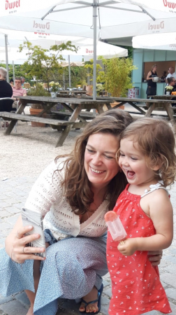 Hoofdredactrice Eva gaf haar dochter (2,5) de naam Rosie