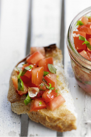 Bruschetta met tomatensalsa
