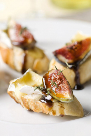 Bruschetta met vijgen en honing