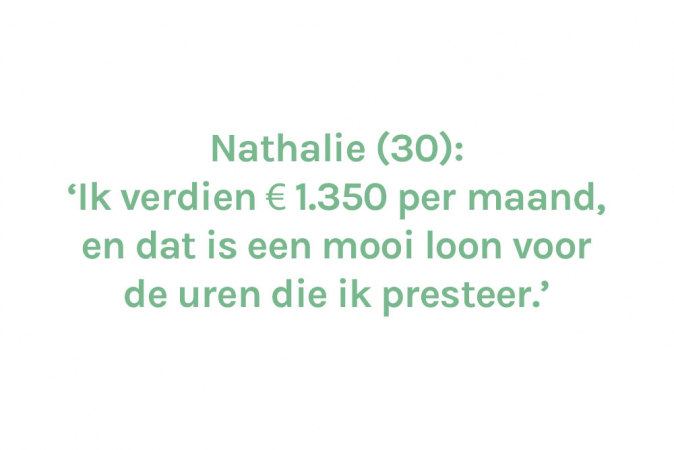 Nathalie (30) – € 1.350 (halftijds)