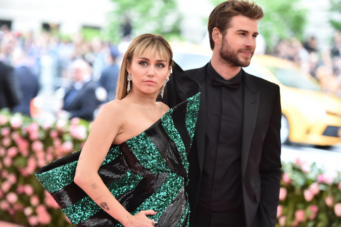 Miley Cyrus en Liam Hemsworth