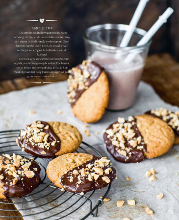 VEGAN: pindakaaskoeken met chocolade