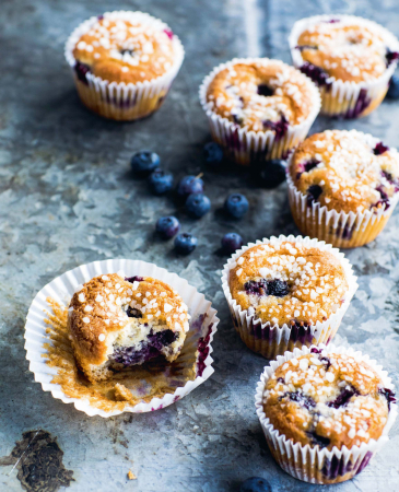 KLASSIEK: bosbessenmuffins met citroen