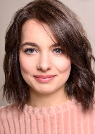 Sophie kreeg een kapsel met volume en textuur.