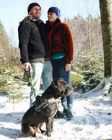 Faye en haar vriend namen Tyson mee naar huis