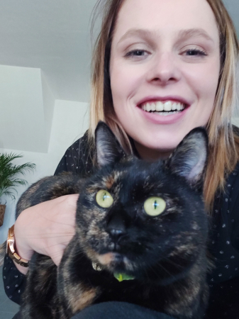 Charline adopteerde Cleo nadat ze zelf twee moeilijke jaren achter de rug had