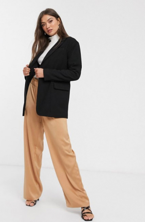 Zwarte boyfriendblazer
