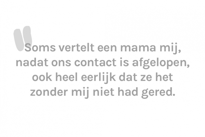 Coby (30) gaat als kraamverzorgende aan huis