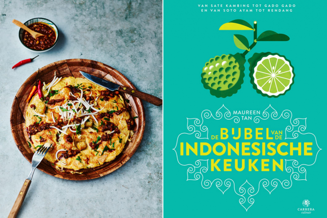 Tofu-omelet met pindasaus (2 pers.)