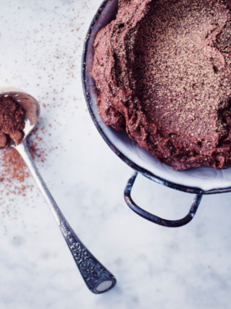 Suikervrije chocolademousse (4 personen)