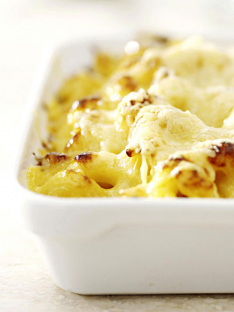 Macaroni met bloemkool en broccoli (4 personen)