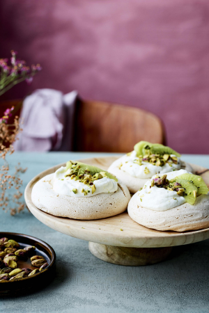 Veganistische meringue met kiwi (4 pers.)