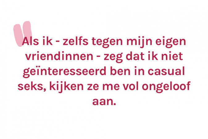 Sarina (24) is niet geïnteresseerd in casual seks