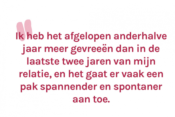 Maureen (26) is anderhalf jaar single en had sindsdien met 5 mannen seks