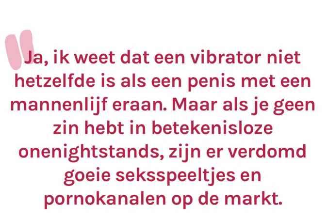 Noor (30) is 2 jaar single en had sindsdien met niemand seks